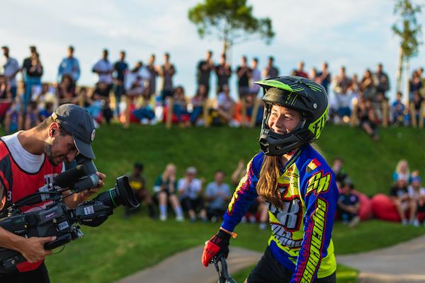 Aiko Gommers won the women's world champion title at the Red Bull UCI Pump Track 2021 World Championships.