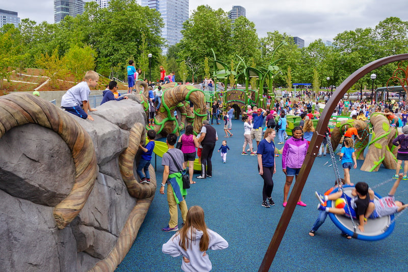 Inspiration Playground in Bellevue, Washington, US is universally accessible.