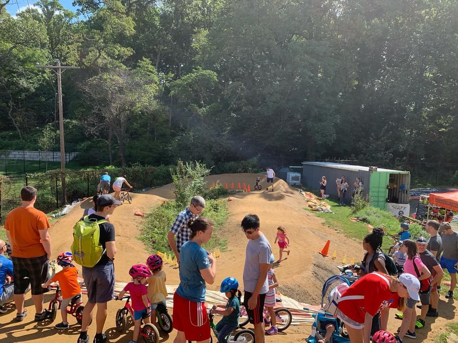 Philly Pumptrack offers Five and under sessions to encourage and give young riders a safe place to ride.