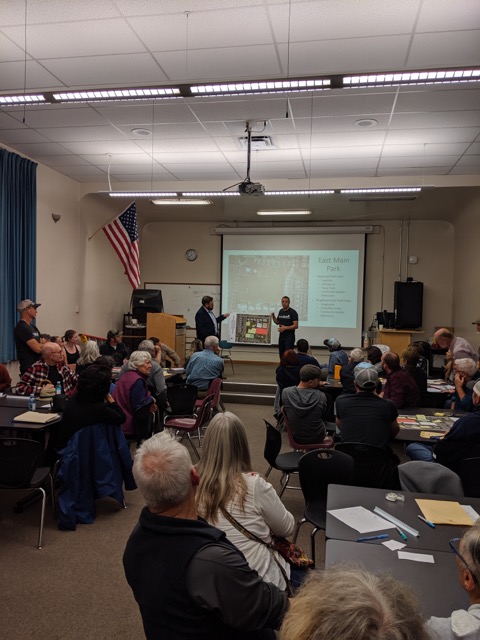 Rogue Valley Mountain Biking Association presents a pumptrack proposal to the Ashland Parks and Recreation Committee