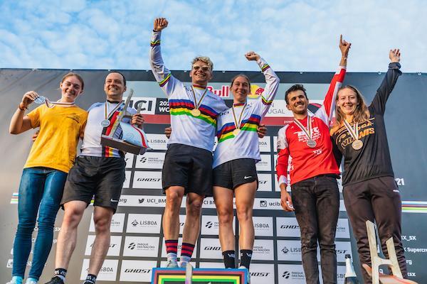 Red Bull UCI Pump Track World Championships 2021 Men's and Women's Medalists.