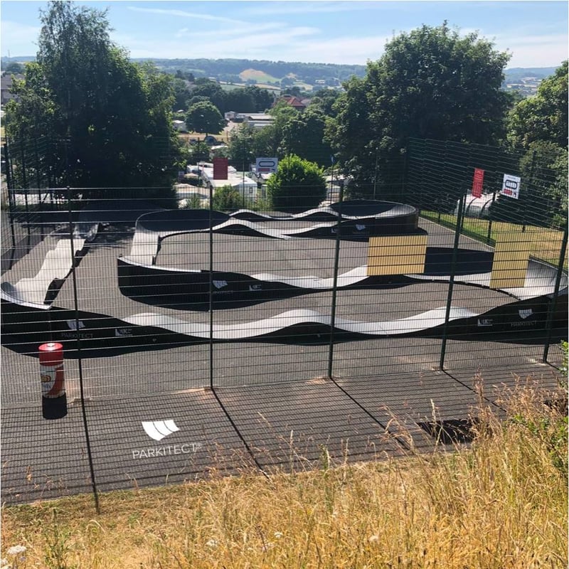 PARKITECT modular pumptrack installed at Lady Smile Holiday Park in Dawlish, UK