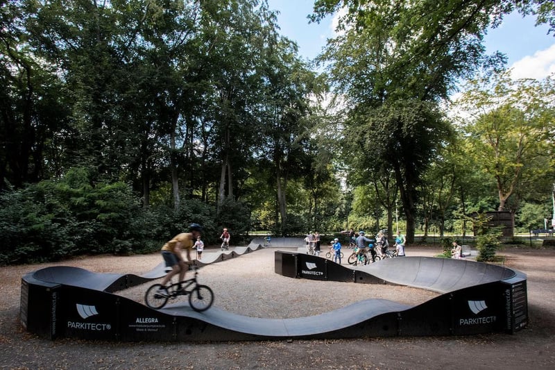 The PARKITECT track in Cologne, Germany that inspired the installation of three additional pumptracks
