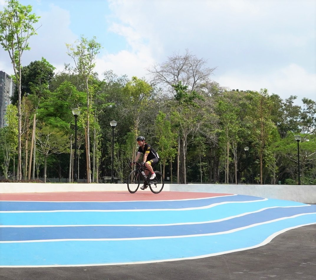 The beginner learner circuit at Singapore's East Coast Cyclist Park. Photo courtesy Singapore National Parks Board.