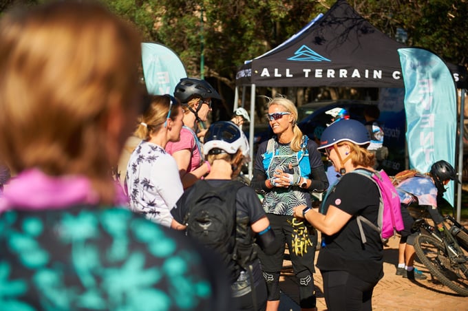 Women gather for group bike ride